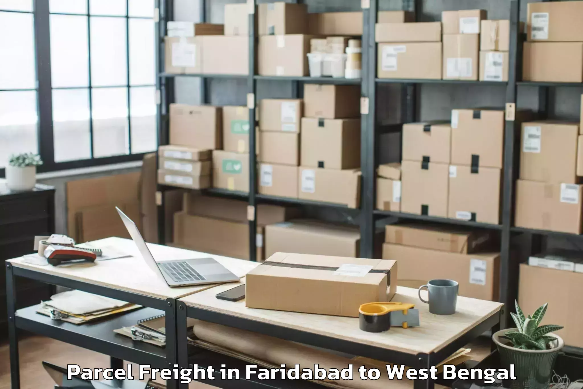 Book Faridabad to Chanditala Parcel Freight Online